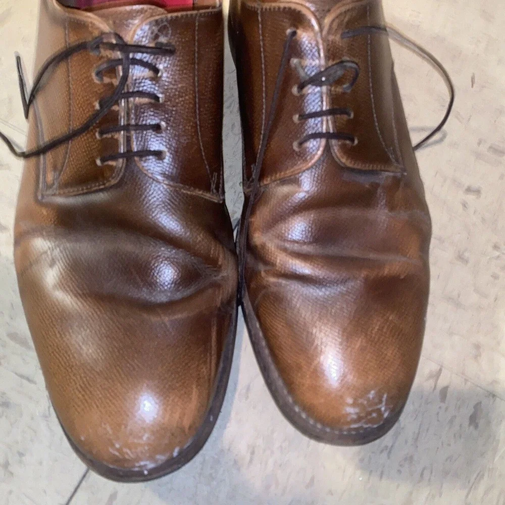 GRENSON Brown Leather Oxford Derby Dress Shoes 111367 Men’s‎ UK 11 US 12